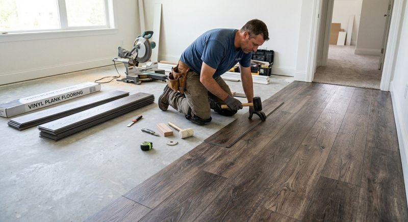 Linoleum Floor Installation in Cresson, TX