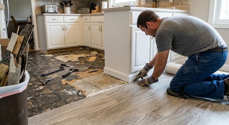 Linoleum Flooring Replacement in Weatherford, TX