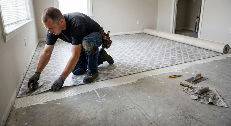 Sheet Linoleum Installation in Azle, TX