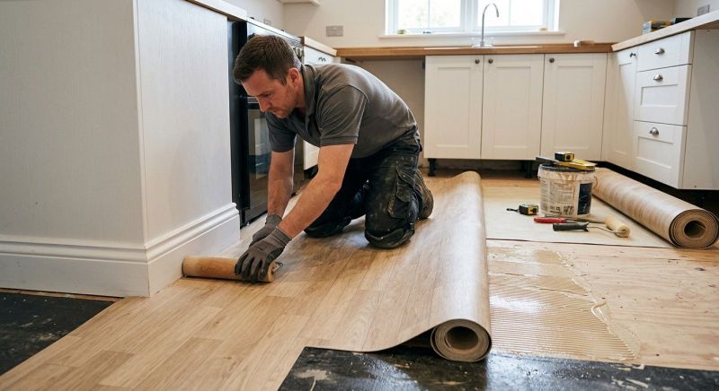 Sheet Linoleum Installation in Paradise, TX