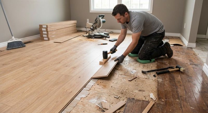 Wood Laminate Installation in Weatherford, TX