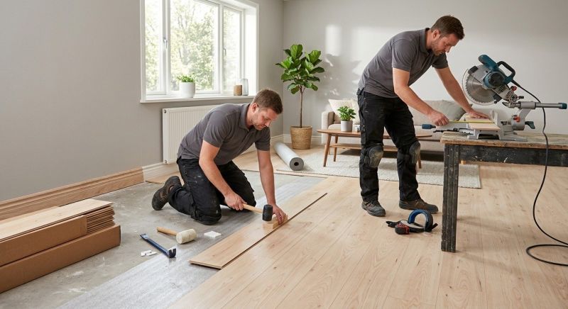 Wood Laminate Installation in Weatherford, TX